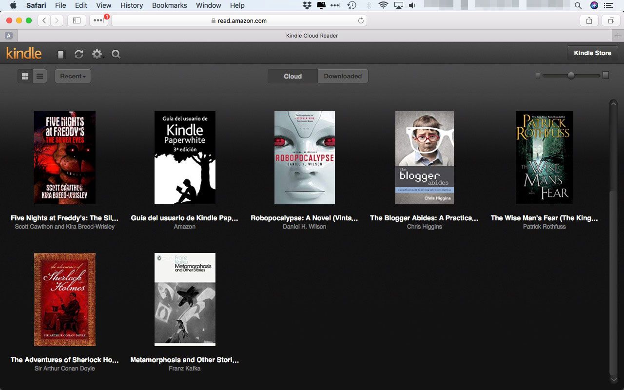 Manage kindle library on mac pc